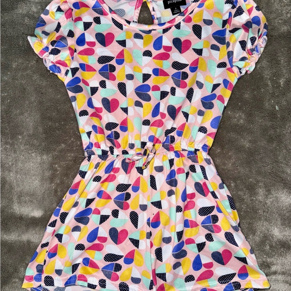 Colorful Geometric Kids Romper